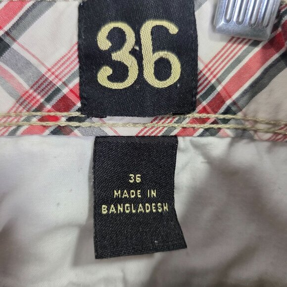 Mens Beige Red Head Cargo Shorts 100% Cotton 9" Inseam Size 36 - Picture 4 of 10